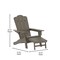 Flash Furniture Brown Adirondack Chair with Ottoman and Cupholder LE-HMP-1044-110-BR-GG - alternate 9